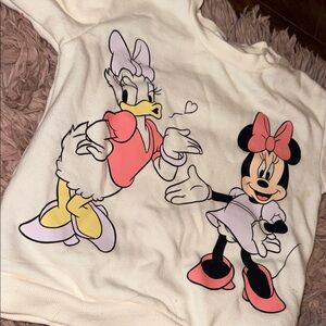 Kids Cream Disney Character Sweatshirt